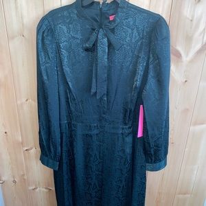 COPY - Betsey Johnson dark green bow dress